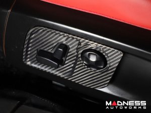 Maserati Quattroporte Interior Trim - Carbon Fiber - Seat Adjuster Switch Cover Trim Set - Feroce Carbon Maserati Quattroporte Interior Trim - Carbon Fiber - Seat Adjuster Switch Cover Trim Set - Feroce Carbon